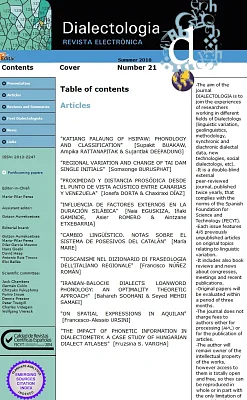 Dialectologia, 21. Revista electrònica