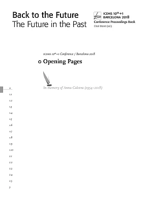 Back to the Future. The Future in the Past. Conference Proceedings Book (eBook) Back to the Future. The Future in the Past. Conference Proceedings Book (eBook)