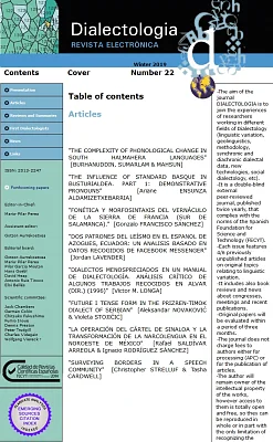 Dialectologia, 22. Revista electrònica