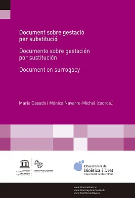 Document sobre gestació per substitució Document sobre gestació per substitució