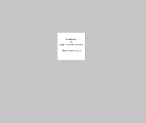 Cuaderno de arquitectura gráfica Cuaderno de arquitectura gráfica