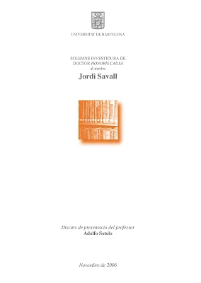 Honoris causa Jordi Savall (eBook) Honoris causa Jordi Savall (eBook)