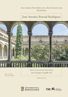 Honoris causa José Antonio Pascual Rodríguez (eBook)