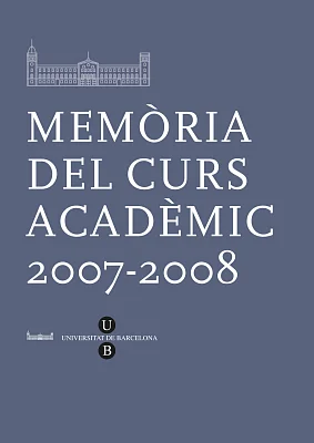 Memòria UB 2007-2008 (eBook) Memòria UB 2007-2008 (eBook)
