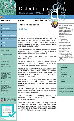 Dialectologia, 31. Revista electrònica