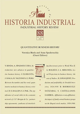Revista de Historia Industrial – Industrial History Review núm. 88