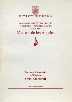 Honoris causa Victoria de los Ángeles (eBook) Honoris causa Victoria de los Ángeles (eBook)