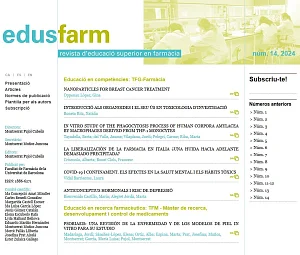 Edusfarm. Revista d’Educació Superior en Farmàcia, núm. 14